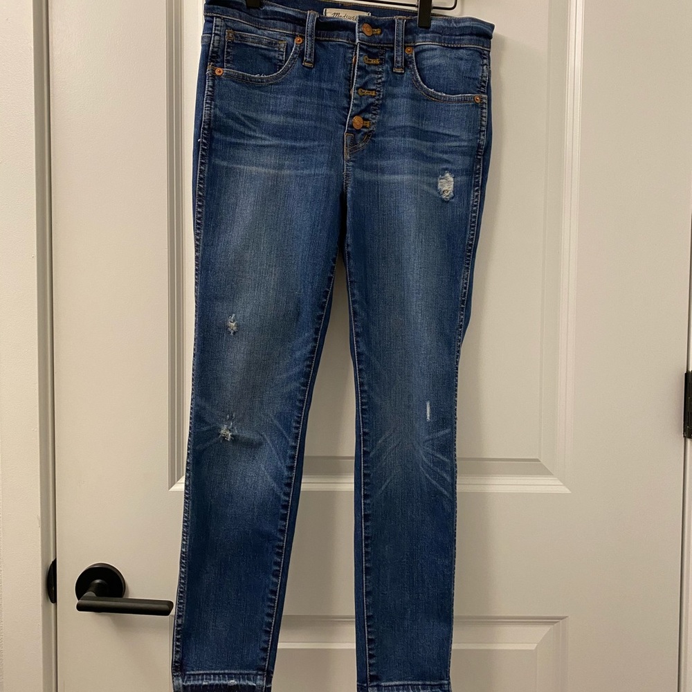 Madewell 10” High Rise Distressed Jeans